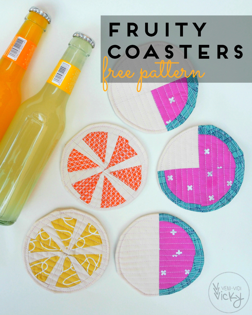 Fruity Coasters [free pattern] | veni vidi vicky