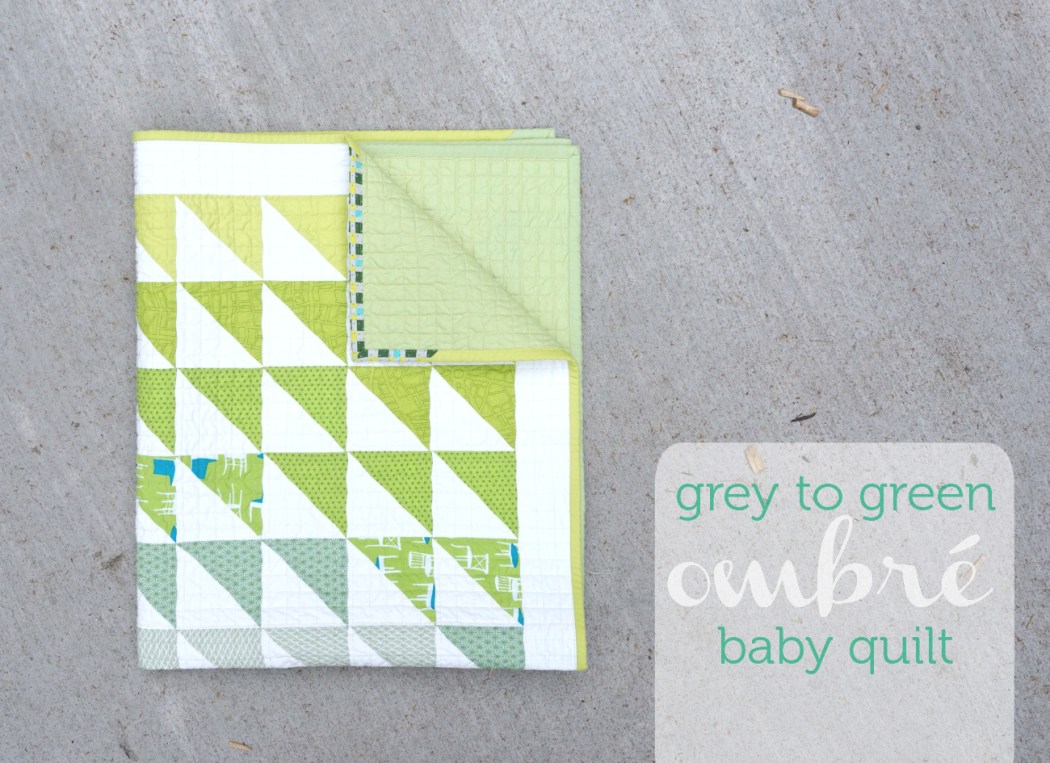 grey/green Ombré Quilt | veni vidi vicky